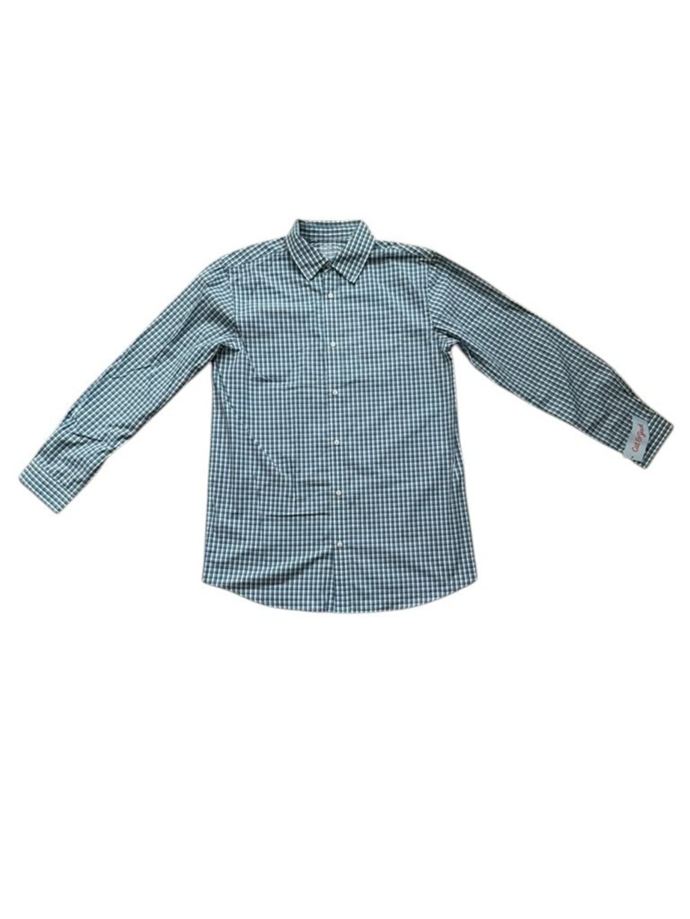 Cat & Jack Boys XXL 16/18 Green Plaid Button Down Shirt NWT